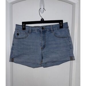 Kancan Jeans Shorts Size 13 Ladies Light Wash